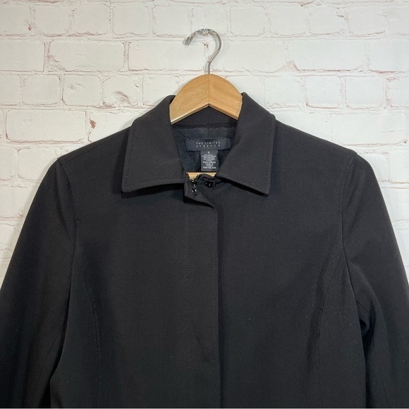 Vintage The Limited Stretch Jacket Womens Small Black Lined Full Zip - Picture 7 of 11